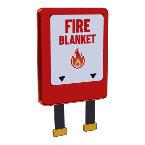 Cartoon fire blanket