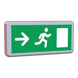 Cartoon exit sign