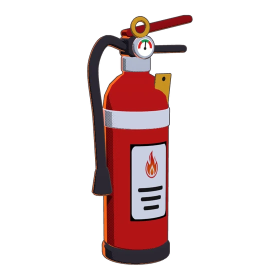 Cartoon fire extinguisher
