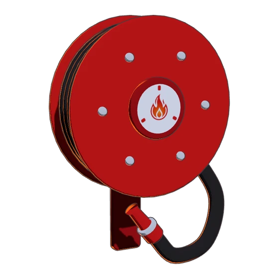 Cartoon fire hose reel